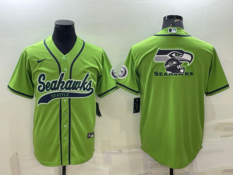 Men Seattle Seahawks Blank Green 2022 Nike Co branded NFL Jersey->seattle seahawks->NFL Jersey